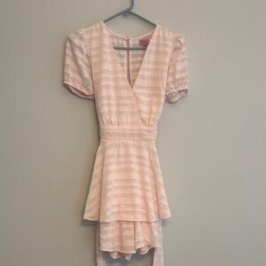 Miami Blush Striped Mini Dress